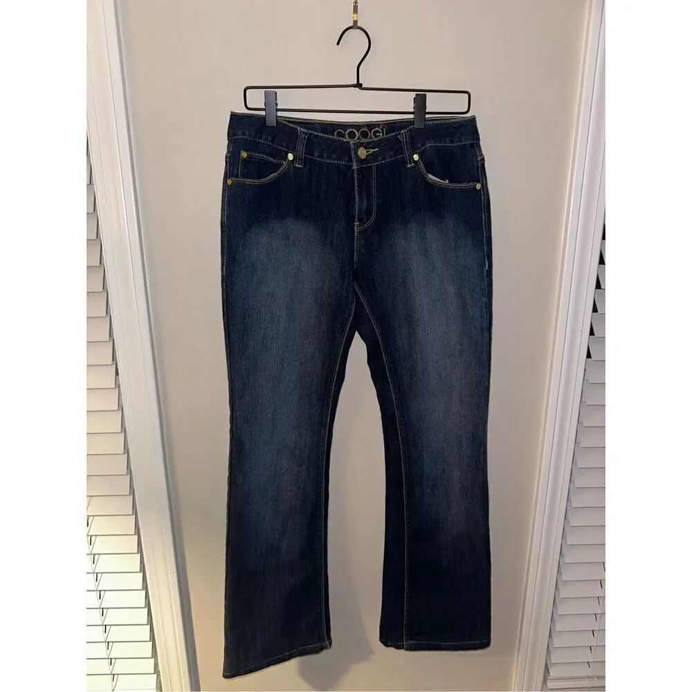 Women's Coogi Jeans Strait Leg Dark Wash 11/12